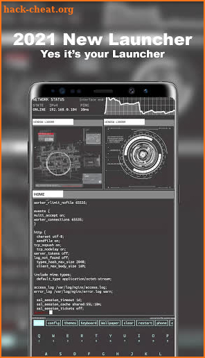 2021 New Launcher - Hacker Style Theme screenshot