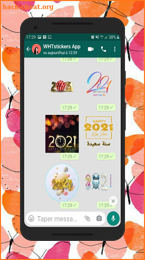 سنة سعيدة 2021 WAStickerApps screenshot