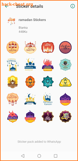 رمضان كريم 2022 wastickers screenshot