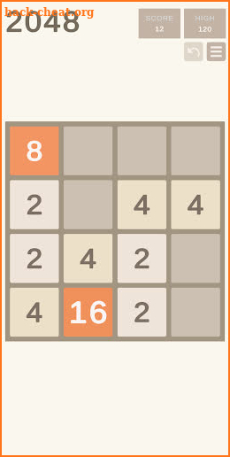 2048 screenshot