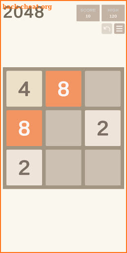 2048 screenshot