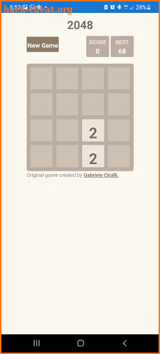 2048 screenshot