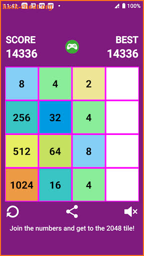 2048 4x4 screenshot