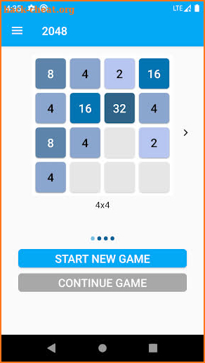 2048 screenshot