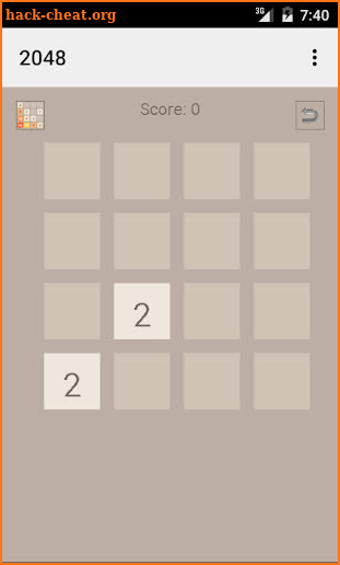 2048 Android Wear screenshot