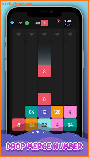 2048: Drop and Merge Number screenshot