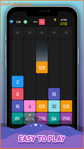 2048: Drop and Merge Number screenshot