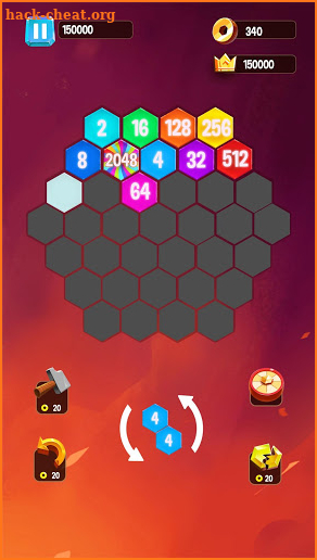 2048 Hexagon screenshot