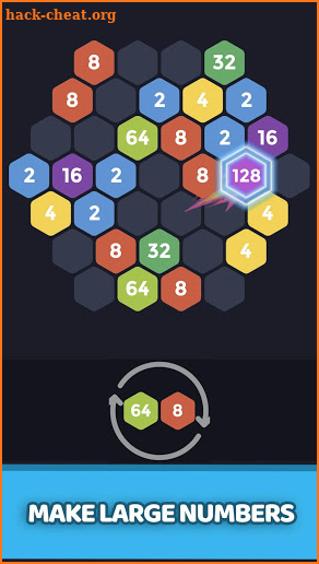 2048 Hexagon - Number Puzzle Game screenshot