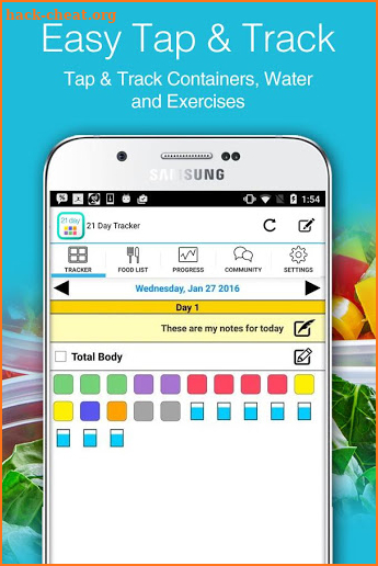 21 Day Tracker Free Body Fix screenshot