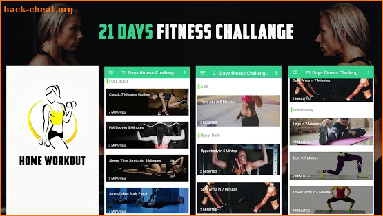 21 Days fitness Challenge-Home Workout screenshot