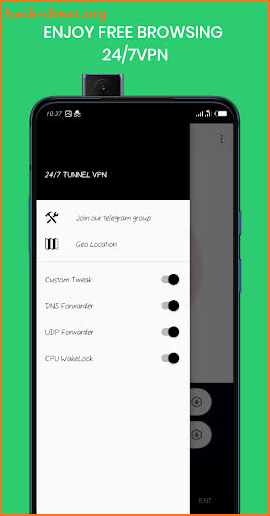 24/7 VPN lITE-FREE SSLT/HTTP/SSH TUNNEL VPN screenshot