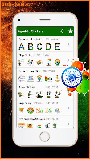 26 January  Republic Day sticker - WAStickerApps screenshot