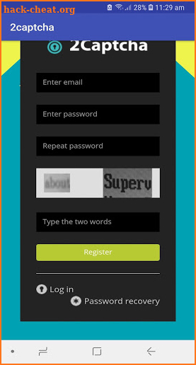 2captcha app screenshot