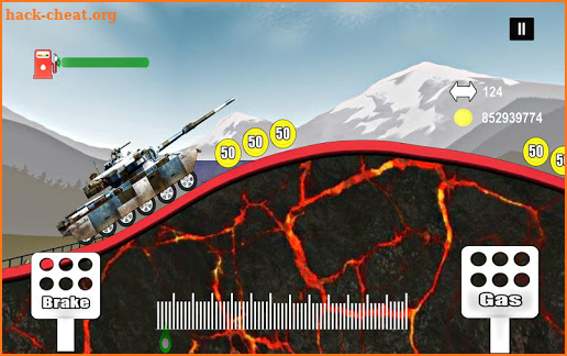 2D Hill Tracks Car Racing Game screenshot