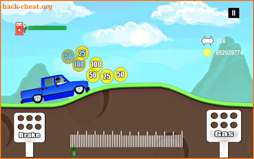 2D Hill Tracks Car Racing Game screenshot