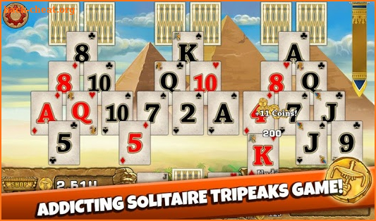 3 Pyramid Tripeaks Solitaire - Free Card Game screenshot