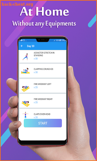 30 Daily Exercise & Workout Fitness Trainer screenshot