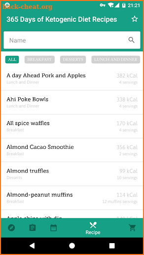 365 Days of Ketogenic Diet Recipes screenshot