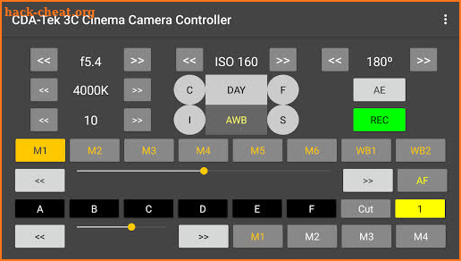 3C Pocket Cinema Camera 4K Controller screenshot