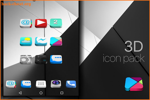 3D 3D - icon pack Theme HD screenshot