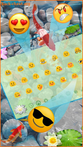 3D Aquarium  Koi Fish Keyboard Theme screenshot