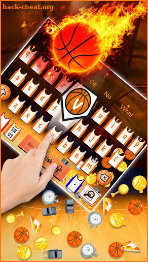 3D Basketball Gravity Keyboard Theme screenshot