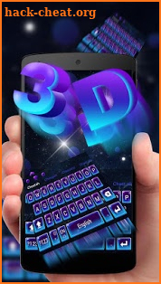 3D Black Keyboard Theme screenshot