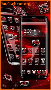 3d black red theme screenshot