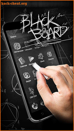 3D Blackboard Graffiti Theme screenshot