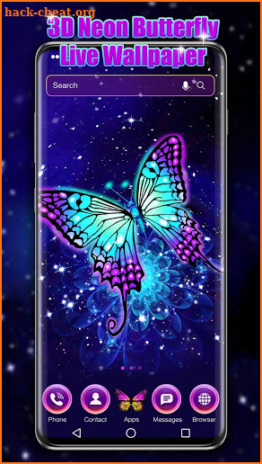 3D Butterfly Live Wallpaper screenshot