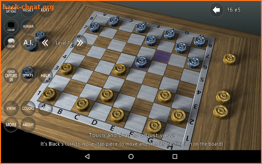 3D Checkers Game screenshot