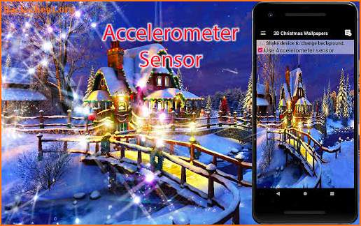 3D Christmas Wallpaper - Screen Lock, Sensor, Auto screenshot