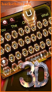 3D Cool Industrial-Style Keyboard screenshot