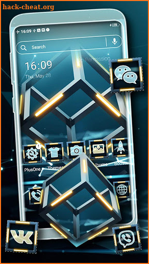 3D Cube Launcher Theme screenshot