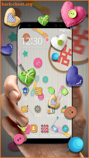 3D Cute Girly Needle Craft Gravity Theme🧣 screenshot