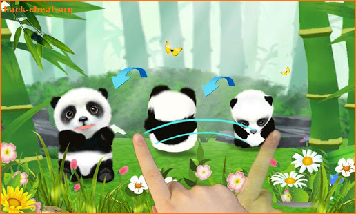 3D Cute Panda Theme screenshot