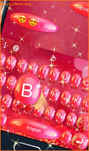 3D Diamond Bow Keyboard Theme screenshot