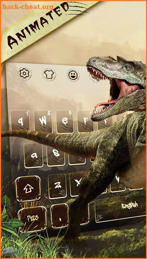 3D Dinosaur Keyboard Theme screenshot