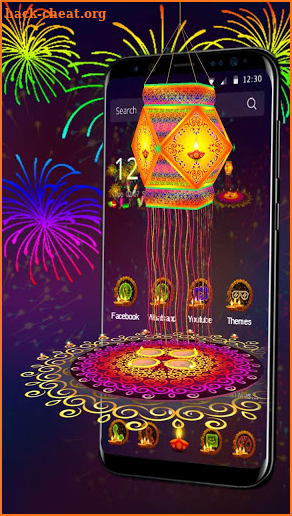 3D Diwali Kandil festival theme screenshot