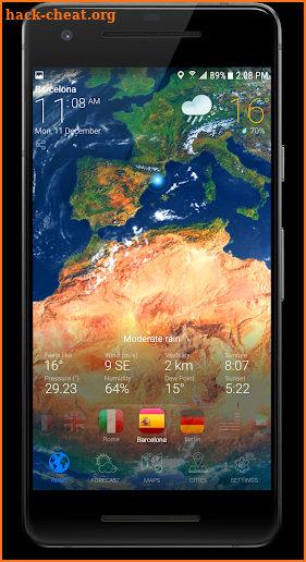 3D EARTH - accurate weather forecast & rain radar screenshot