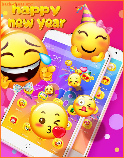 3D Emoji Theme - Lucky 2019 screenshot