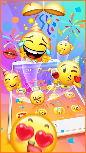 3D Emoji Theme - Lucky 2019 screenshot