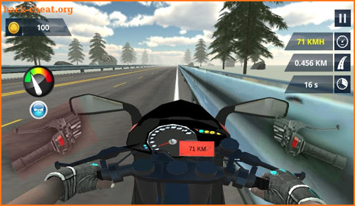 3D Extreme Traffic Desert Bike Racer screenshot