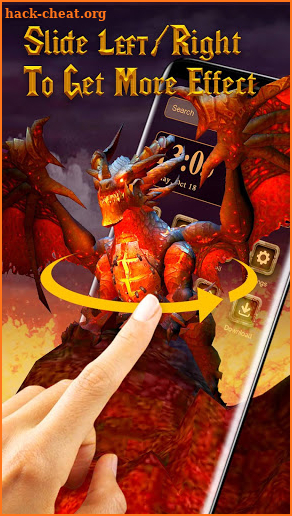 3D Fire dragon live wallpaper screenshot