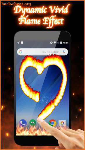 3D Flame Animated Fire Live Wallpaper screenshot