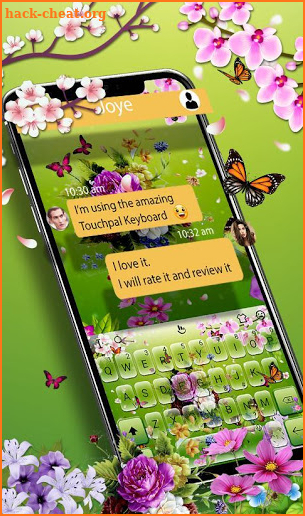 3D Flower Garden Keyboard Theme screenshot