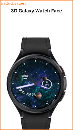 3D Galaxy Watch Face screenshot