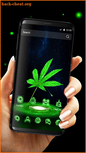 3D Galaxy Weed Theme screenshot