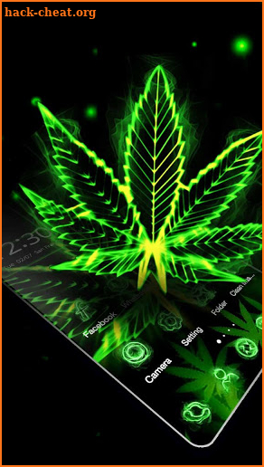 3D Galaxy Weed Theme screenshot